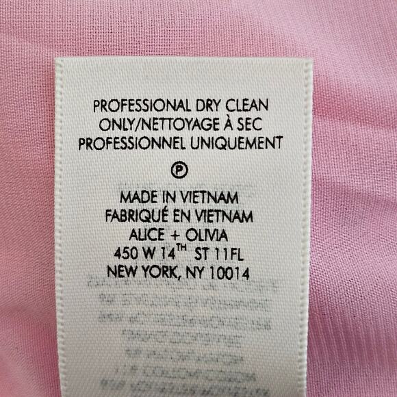 Alice and Olivia Women's Pink Tweed Conry Pleated Shorts | 12 - Picture 12 of 15